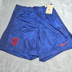 Nike USA Soccer Shorts XL Blue Dri-Fit Slim Fit USMNT Training Shorts NWT